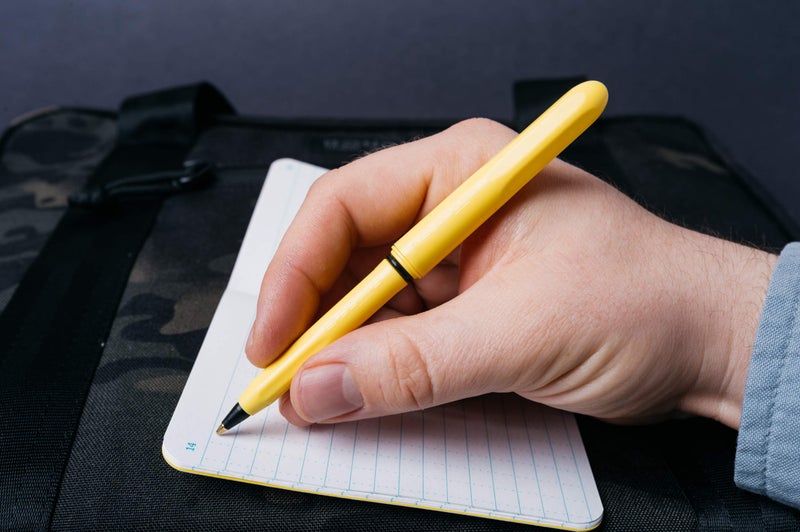 Pokka Pocket Pen 8 pack. Compact, lightweight, affordable pocket pens (Kanary Yellow) - Image 3